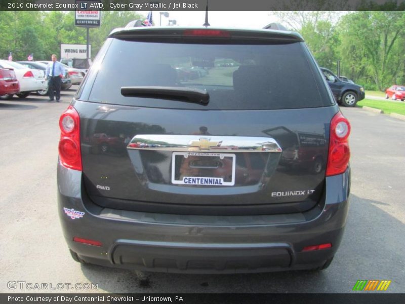 Cyber Gray Metallic / Jet Black 2010 Chevrolet Equinox LT AWD