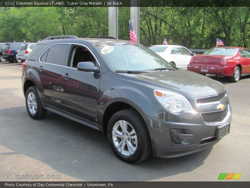 Cyber Gray Metallic / Jet Black 2010 Chevrolet Equinox LT AWD
