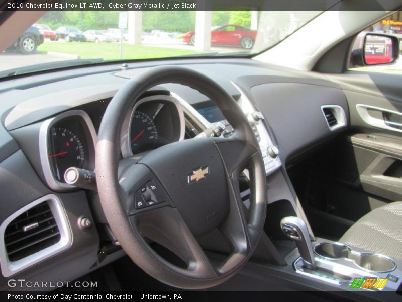 Cyber Gray Metallic / Jet Black 2010 Chevrolet Equinox LT AWD