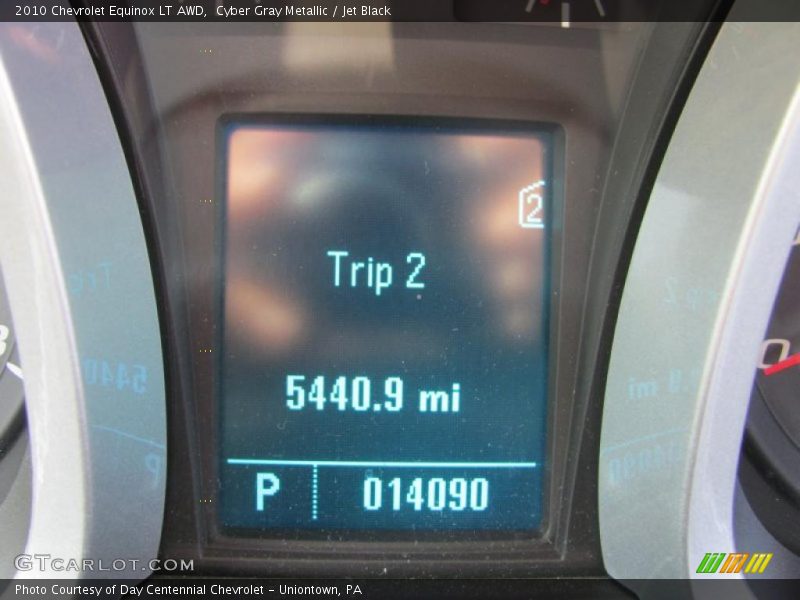 Cyber Gray Metallic / Jet Black 2010 Chevrolet Equinox LT AWD