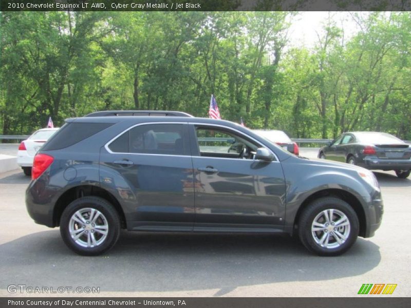 Cyber Gray Metallic / Jet Black 2010 Chevrolet Equinox LT AWD