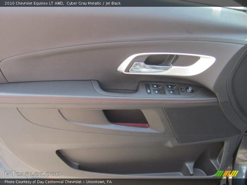Cyber Gray Metallic / Jet Black 2010 Chevrolet Equinox LT AWD