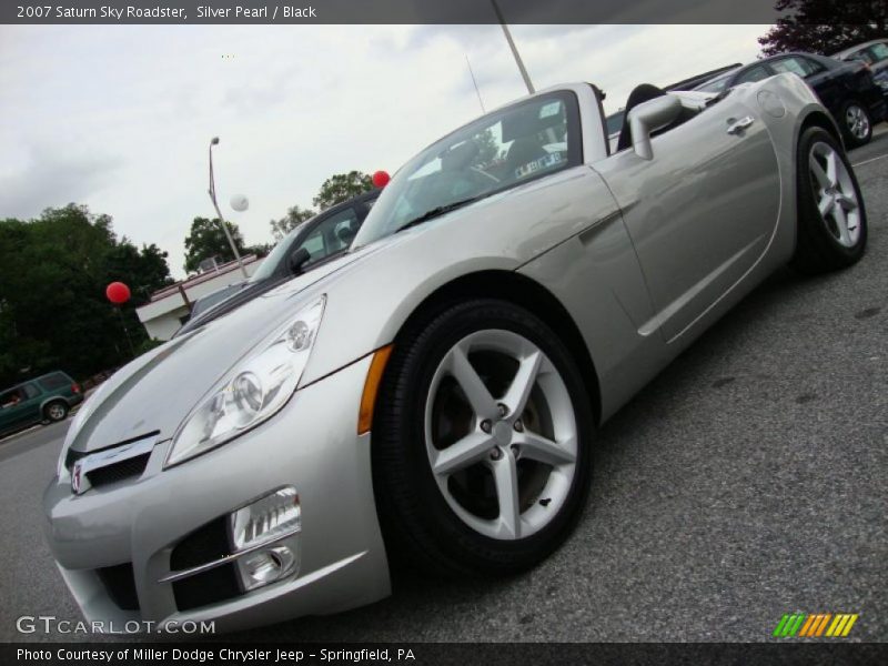 Silver Pearl / Black 2007 Saturn Sky Roadster