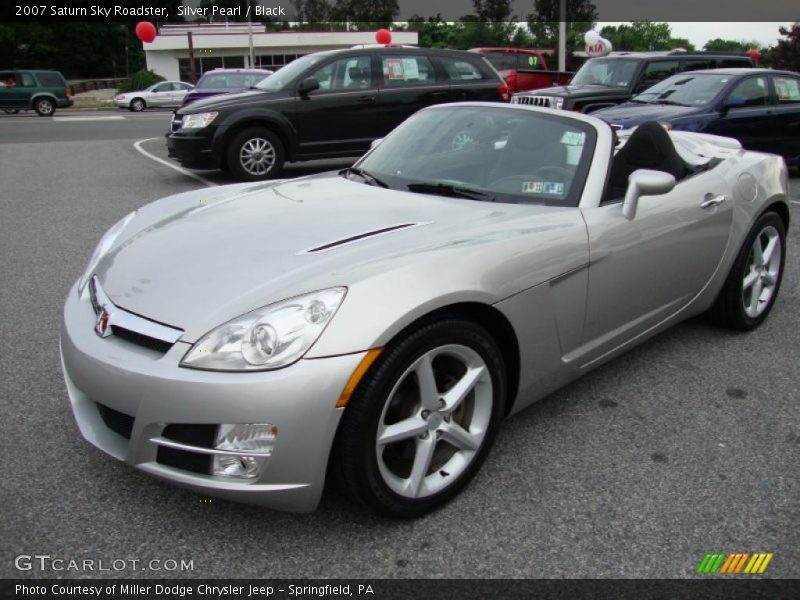 Silver Pearl / Black 2007 Saturn Sky Roadster