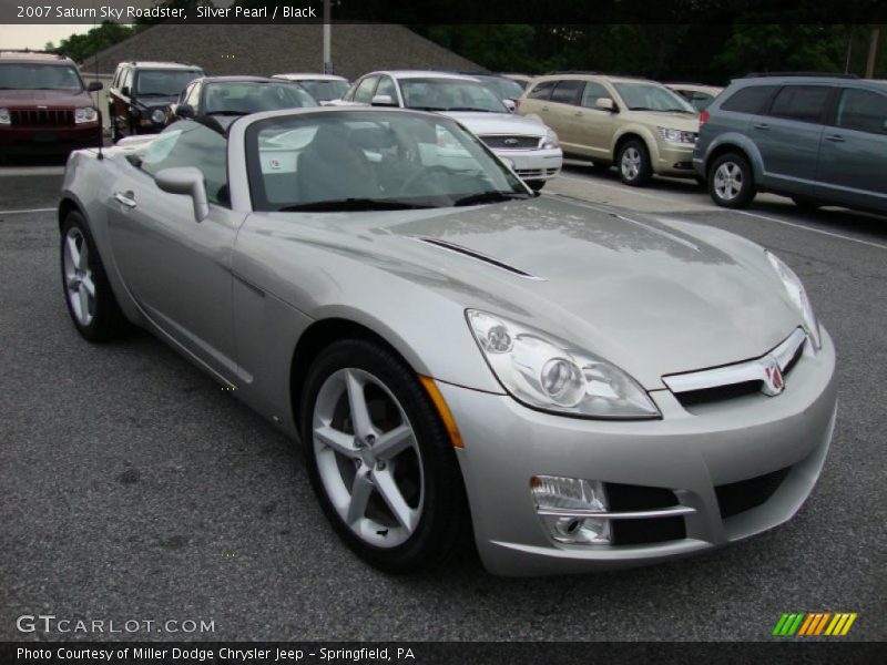 Silver Pearl / Black 2007 Saturn Sky Roadster