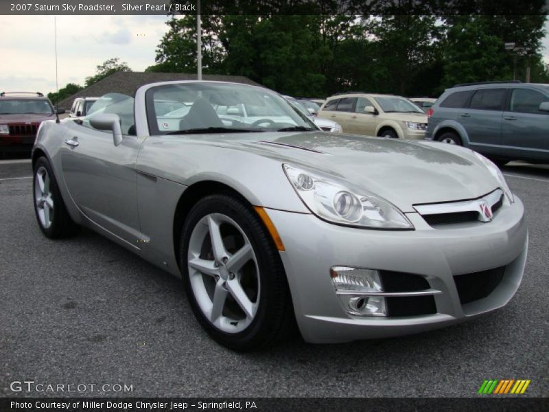 Silver Pearl / Black 2007 Saturn Sky Roadster