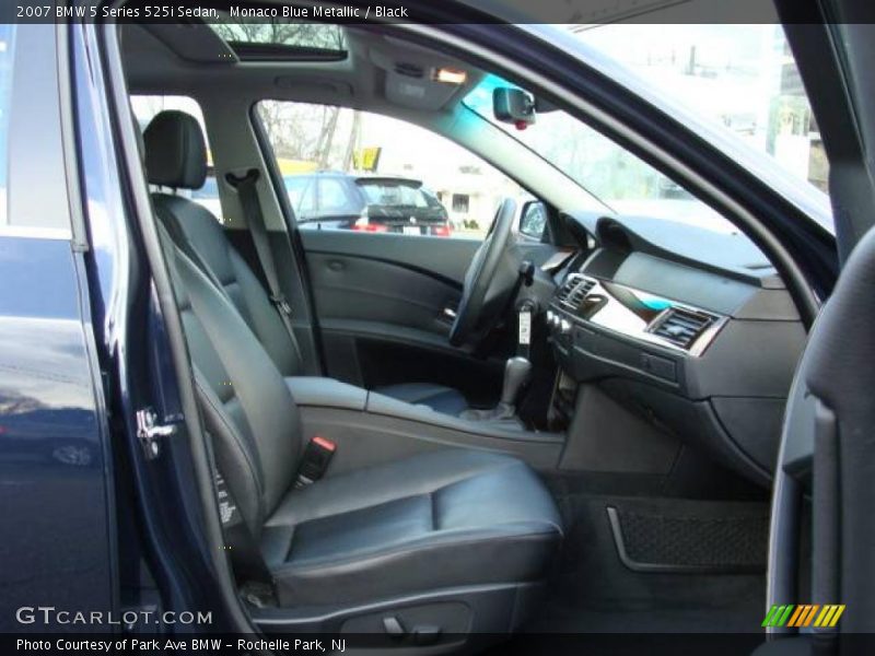 Monaco Blue Metallic / Black 2007 BMW 5 Series 525i Sedan