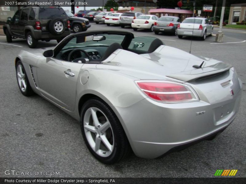 Silver Pearl / Black 2007 Saturn Sky Roadster