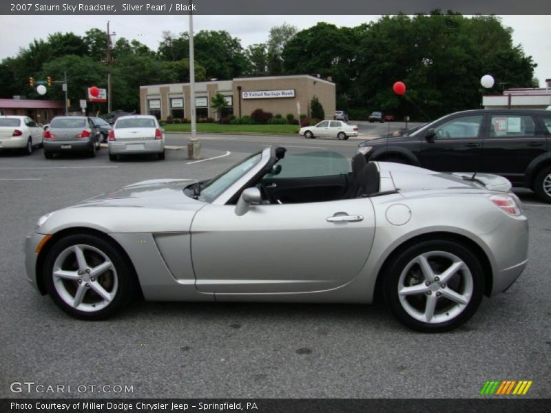 Silver Pearl / Black 2007 Saturn Sky Roadster