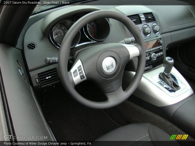 Silver Pearl / Black 2007 Saturn Sky Roadster