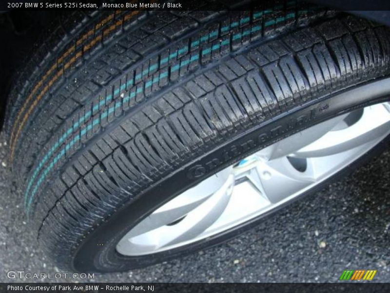 Monaco Blue Metallic / Black 2007 BMW 5 Series 525i Sedan
