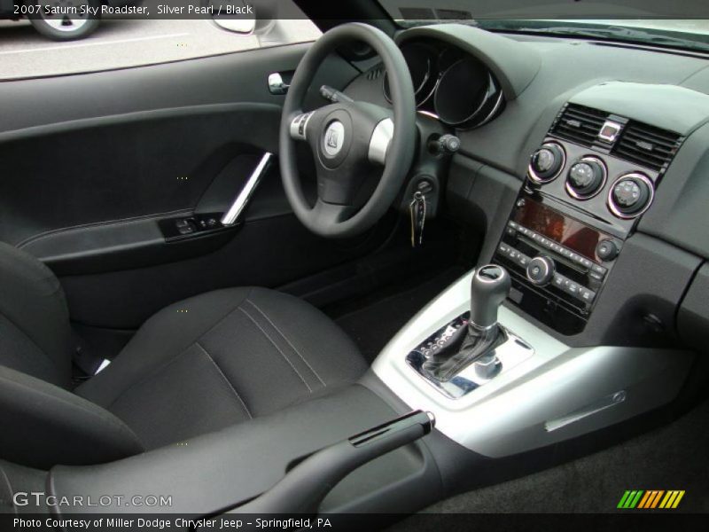 Silver Pearl / Black 2007 Saturn Sky Roadster