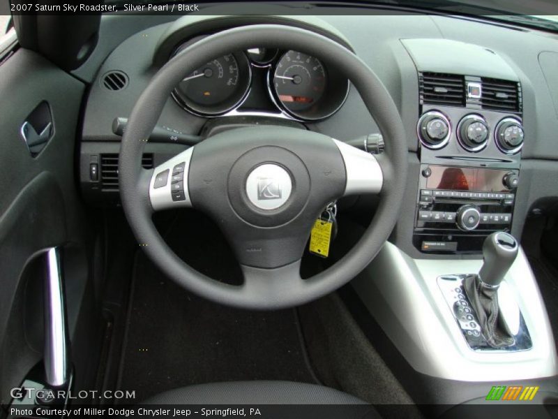 Silver Pearl / Black 2007 Saturn Sky Roadster