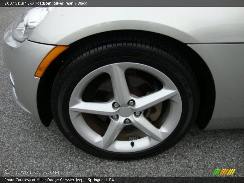 Silver Pearl / Black 2007 Saturn Sky Roadster