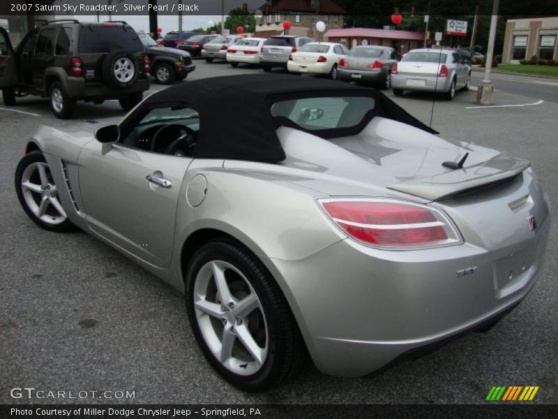 Silver Pearl / Black 2007 Saturn Sky Roadster
