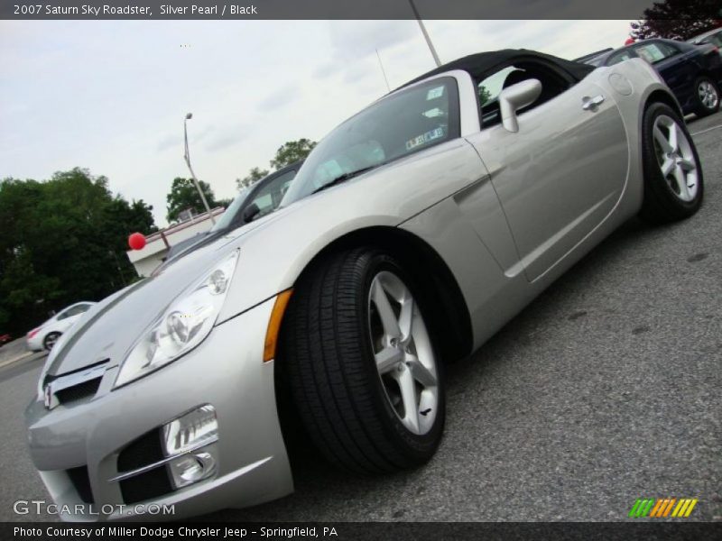 Silver Pearl / Black 2007 Saturn Sky Roadster