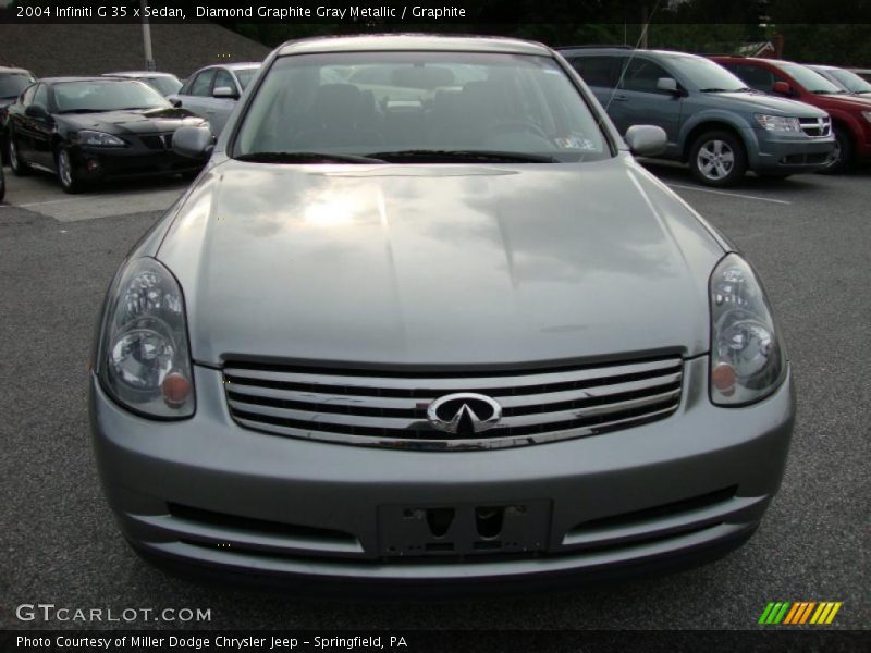 Diamond Graphite Gray Metallic / Graphite 2004 Infiniti G 35 x Sedan