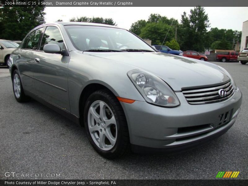 Diamond Graphite Gray Metallic / Graphite 2004 Infiniti G 35 x Sedan