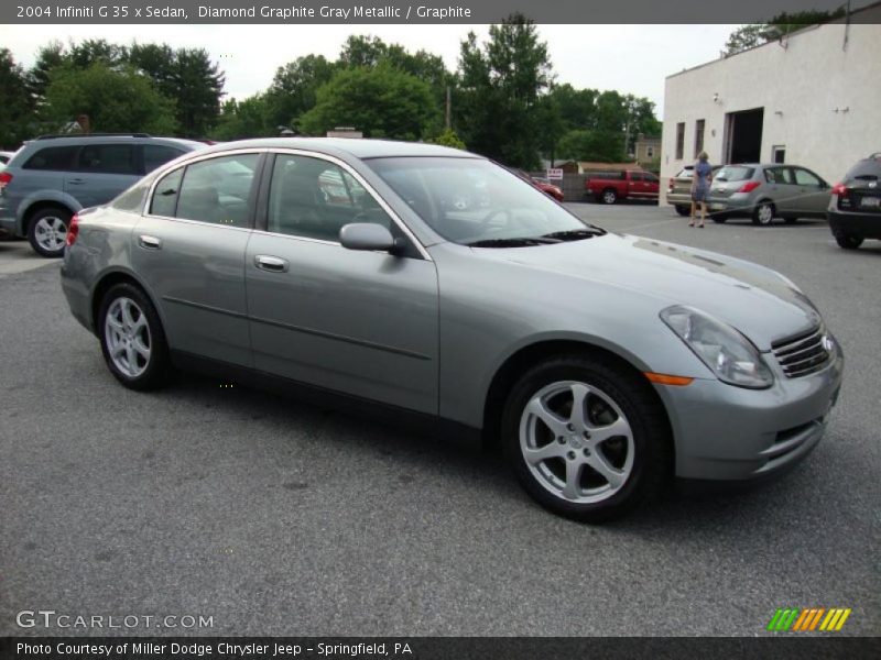 Diamond Graphite Gray Metallic / Graphite 2004 Infiniti G 35 x Sedan