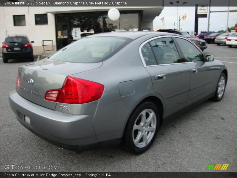 Diamond Graphite Gray Metallic / Graphite 2004 Infiniti G 35 x Sedan