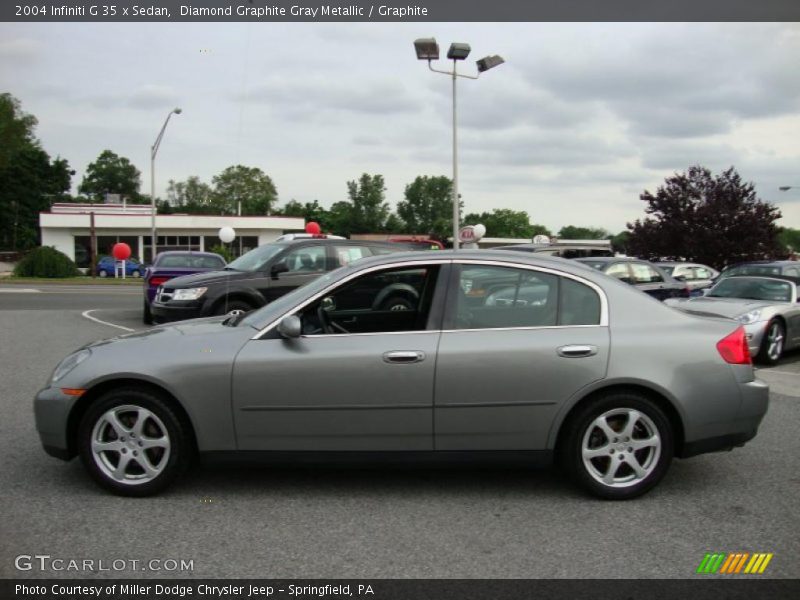 Diamond Graphite Gray Metallic / Graphite 2004 Infiniti G 35 x Sedan