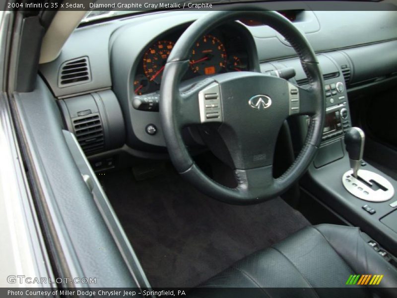 Diamond Graphite Gray Metallic / Graphite 2004 Infiniti G 35 x Sedan