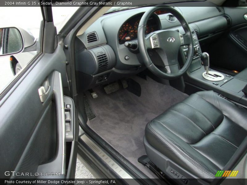 Diamond Graphite Gray Metallic / Graphite 2004 Infiniti G 35 x Sedan