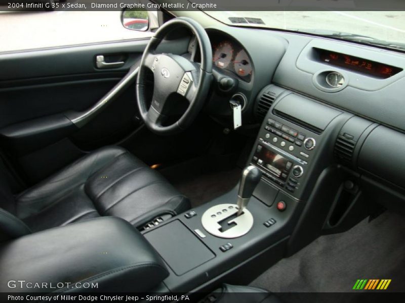 Diamond Graphite Gray Metallic / Graphite 2004 Infiniti G 35 x Sedan