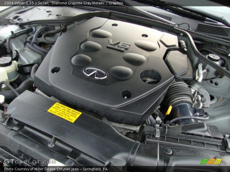 Diamond Graphite Gray Metallic / Graphite 2004 Infiniti G 35 x Sedan