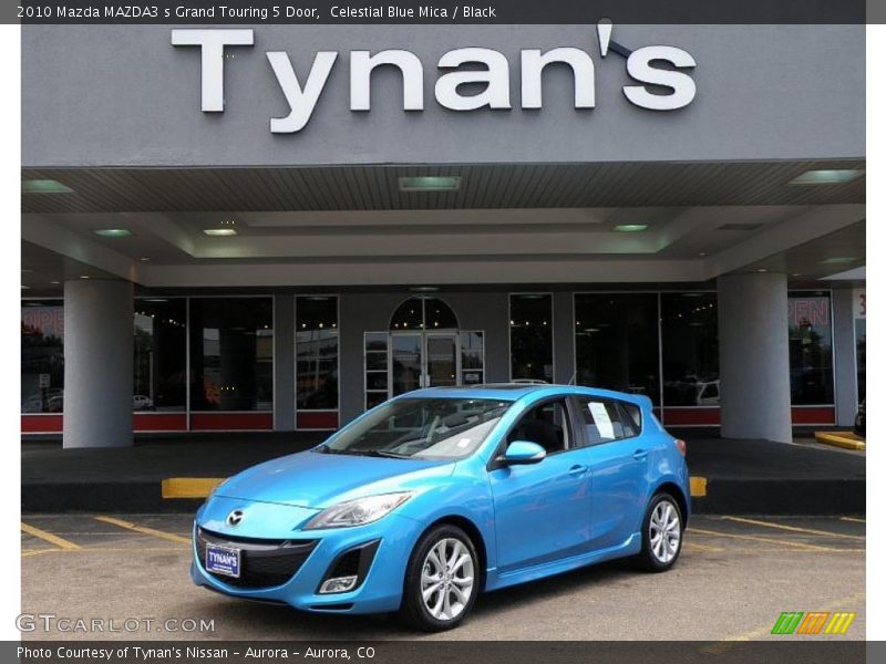 Celestial Blue Mica / Black 2010 Mazda MAZDA3 s Grand Touring 5 Door
