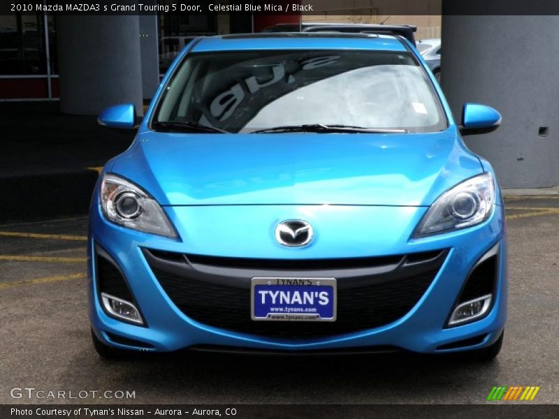 Celestial Blue Mica / Black 2010 Mazda MAZDA3 s Grand Touring 5 Door