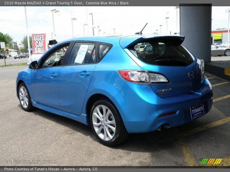 Celestial Blue Mica / Black 2010 Mazda MAZDA3 s Grand Touring 5 Door