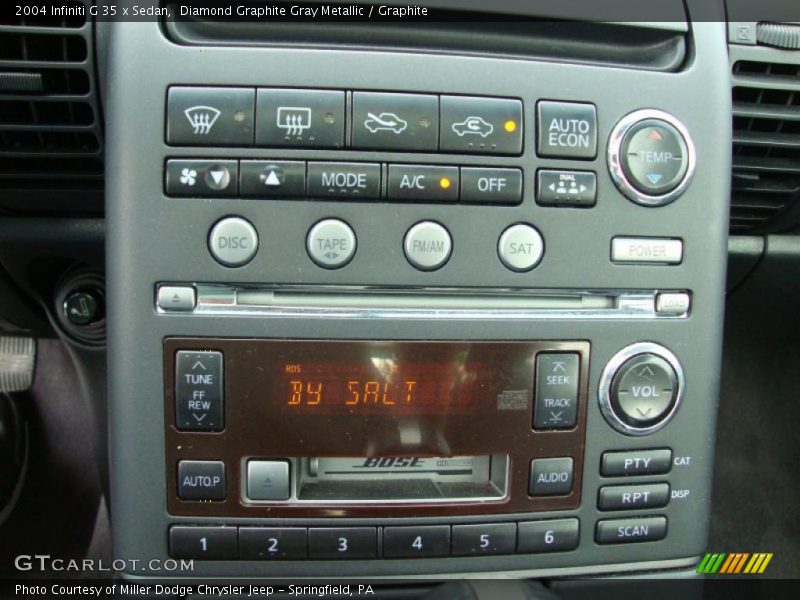 Diamond Graphite Gray Metallic / Graphite 2004 Infiniti G 35 x Sedan