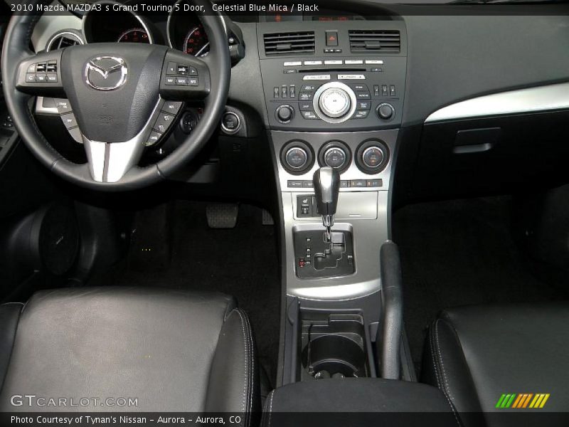 Celestial Blue Mica / Black 2010 Mazda MAZDA3 s Grand Touring 5 Door