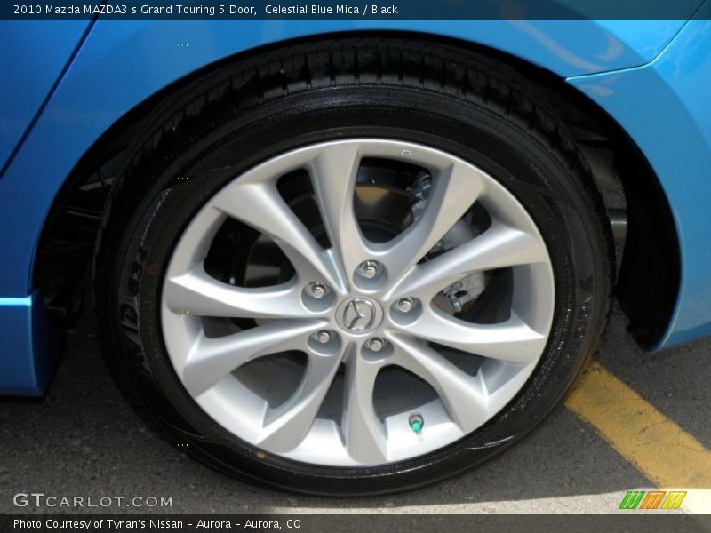 Celestial Blue Mica / Black 2010 Mazda MAZDA3 s Grand Touring 5 Door