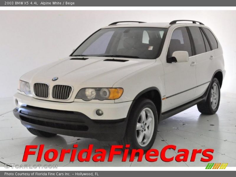 Alpine White / Beige 2003 BMW X5 4.4i