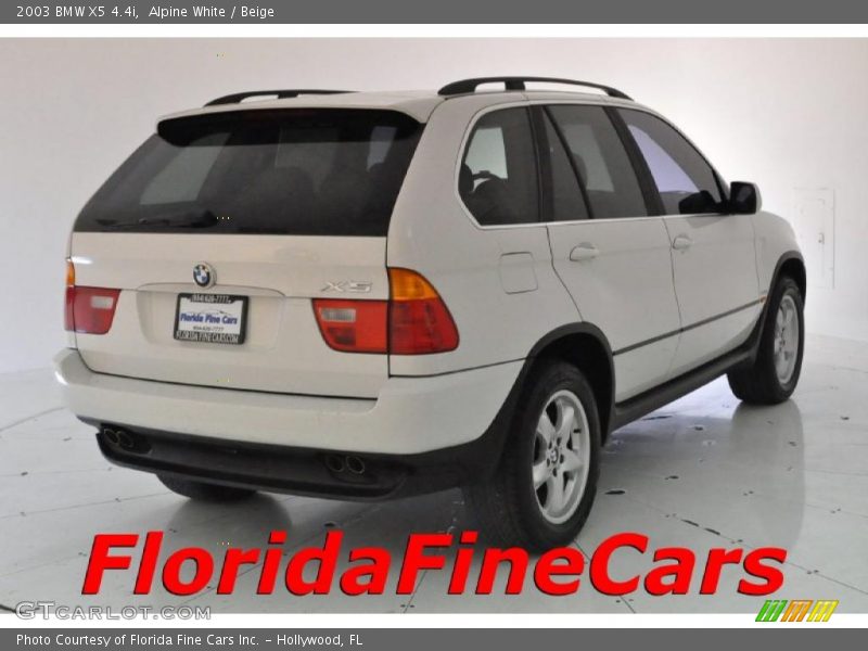 Alpine White / Beige 2003 BMW X5 4.4i