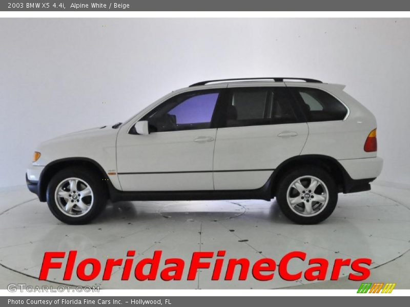 Alpine White / Beige 2003 BMW X5 4.4i