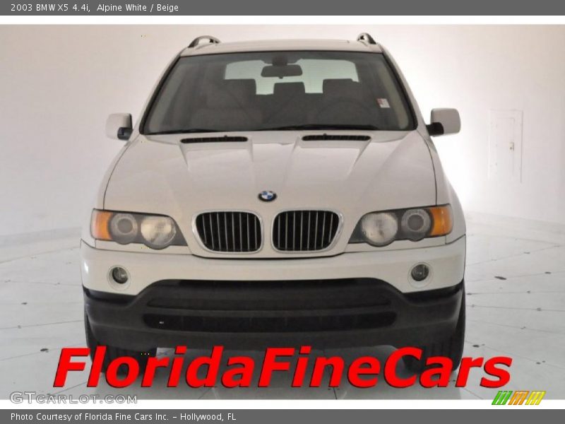 Alpine White / Beige 2003 BMW X5 4.4i