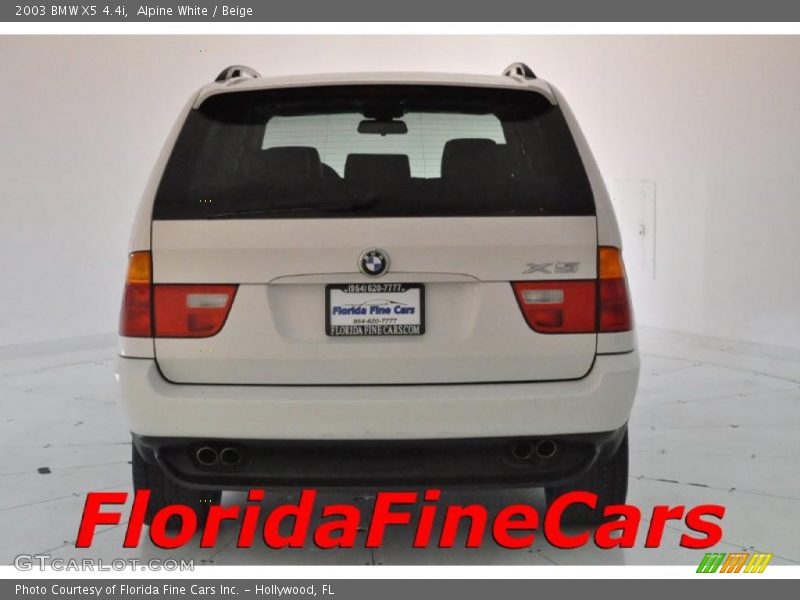 Alpine White / Beige 2003 BMW X5 4.4i