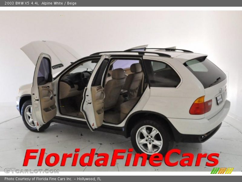 Alpine White / Beige 2003 BMW X5 4.4i