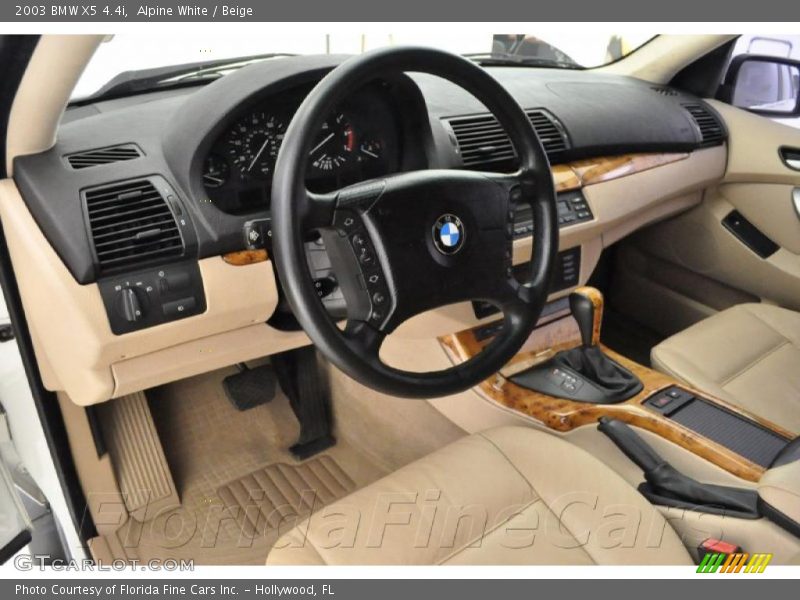 Alpine White / Beige 2003 BMW X5 4.4i