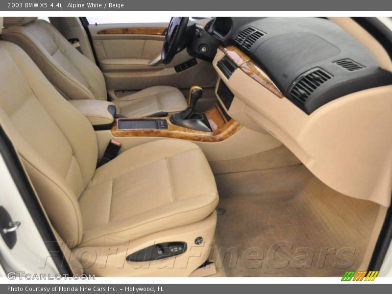Alpine White / Beige 2003 BMW X5 4.4i