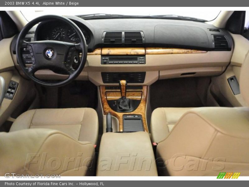 Alpine White / Beige 2003 BMW X5 4.4i