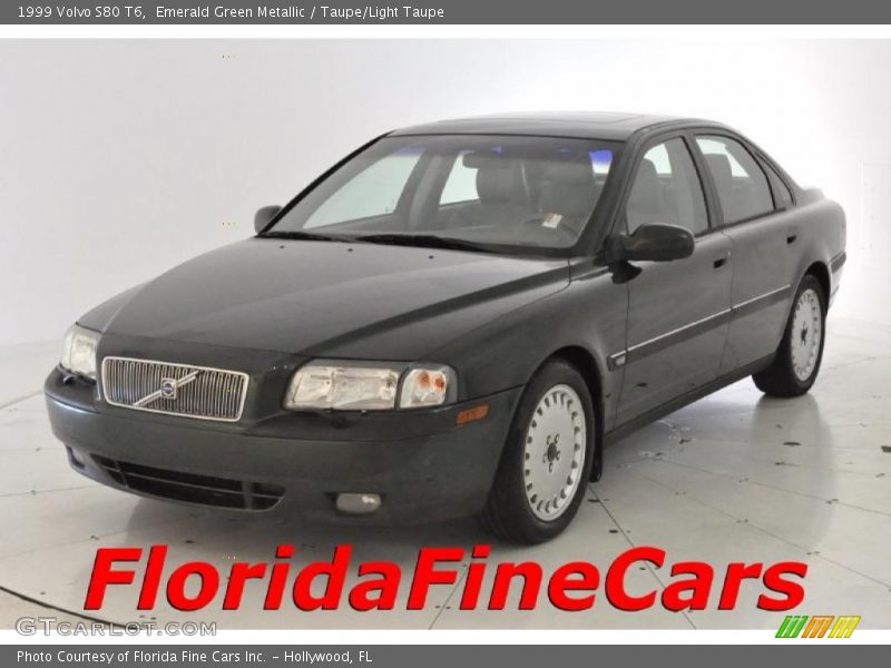 Emerald Green Metallic / Taupe/Light Taupe 1999 Volvo S80 T6