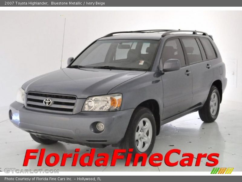 Bluestone Metallic / Ivory Beige 2007 Toyota Highlander