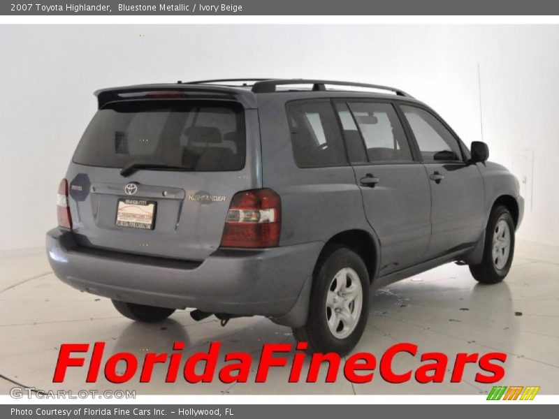 Bluestone Metallic / Ivory Beige 2007 Toyota Highlander