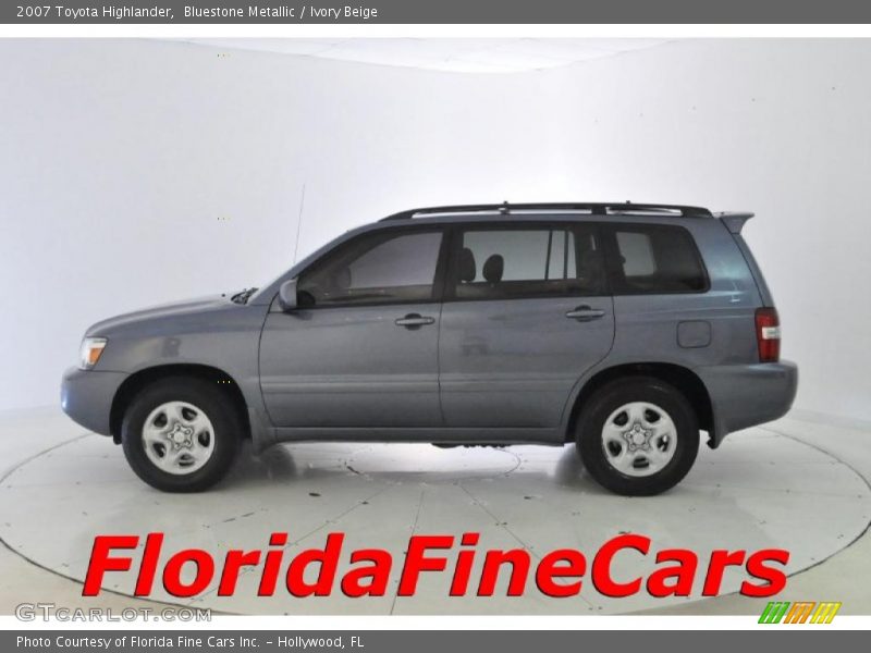 Bluestone Metallic / Ivory Beige 2007 Toyota Highlander