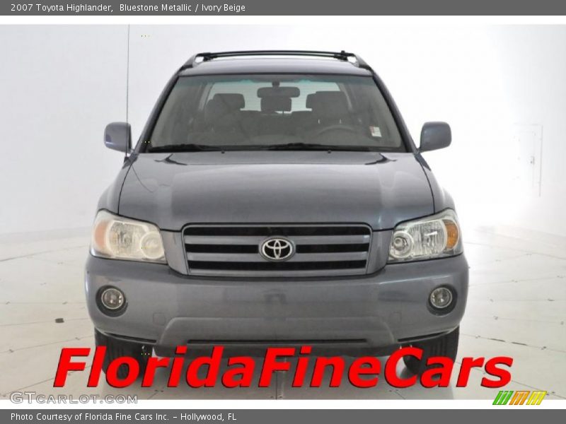 Bluestone Metallic / Ivory Beige 2007 Toyota Highlander