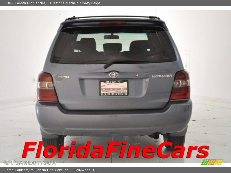 Bluestone Metallic / Ivory Beige 2007 Toyota Highlander